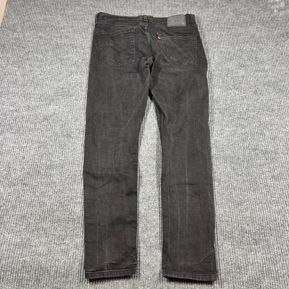 Levis 511 Slim Fit Jeans Mens W34 L32 Black Denim 04511-2391 Waterless